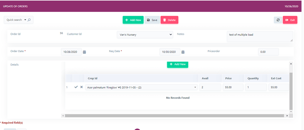 Master Detail New Data entry forms - General - Scriptcase