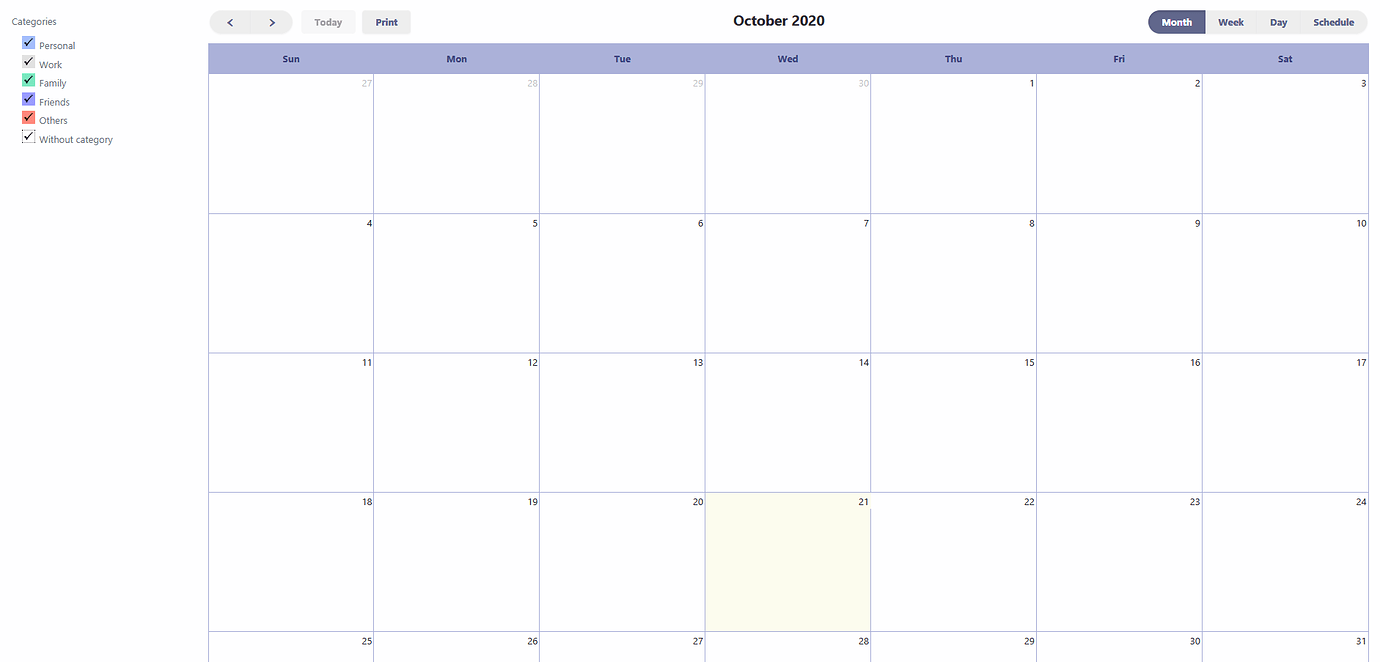 Calendar Does Not Shows Events Bugs Scriptcase