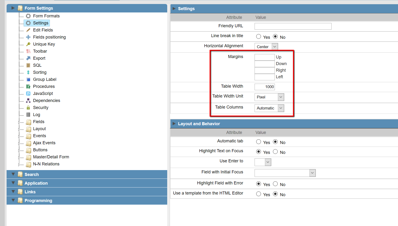 hide a block scriptcase